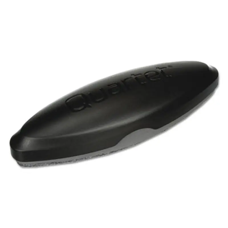 Magnetic 2-in-1 Eraser, 6.5" x 2" x 1.38", Black - Board Erasers | Quartet