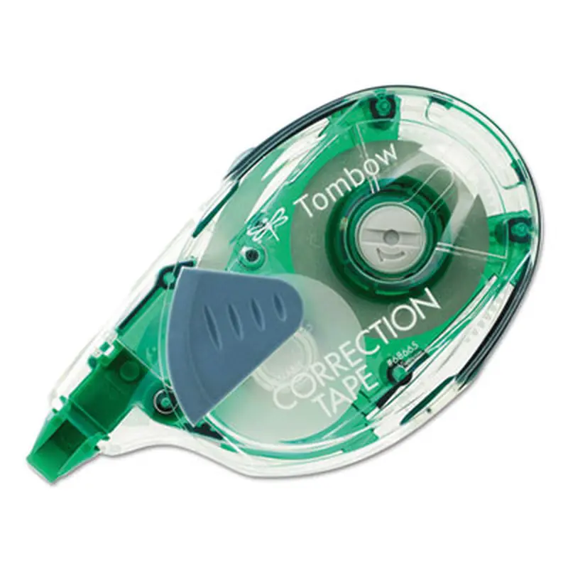 MONO Refillable Correction Tape, Refillable, 0.17" x 39.33 ft, White Tape, Clear Dispenser - Correction Tapes | Tombow
