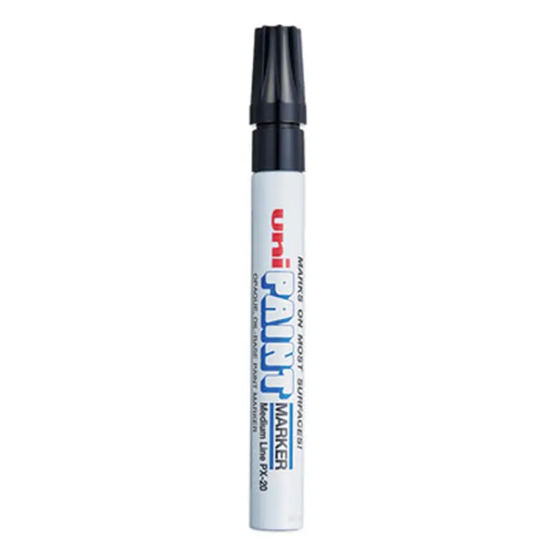Permanent Marker, Medium Bullet Tip, Black - Markers | uni-Paint