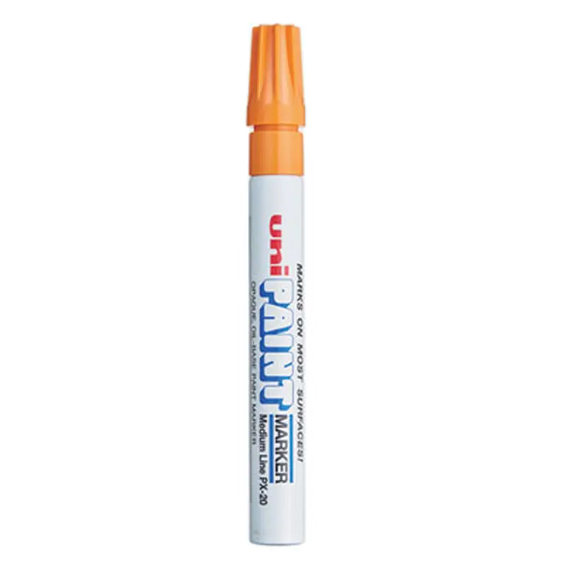 Permanent Marker, Medium Bullet Tip, Orange - Markers | uni-Paint