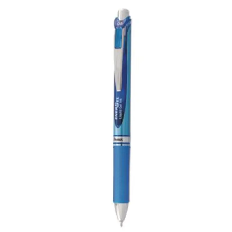 EnerGel RTX Gel Pen, Retractable, Fine 0.5 mm, Blue Ink, Blue/Light Blue Barrel - Pens | Pentel