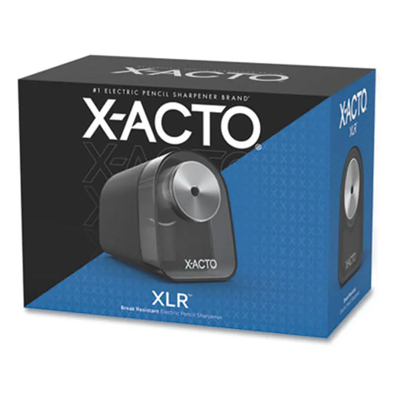 Model 1818 XLR Office Electric Pencil Sharpener, AC-Powered, 3.5 x 5.5 x 4.5, Black/Silver/Smoke - Pencil & Crayon Sharpeners | X-ACTO