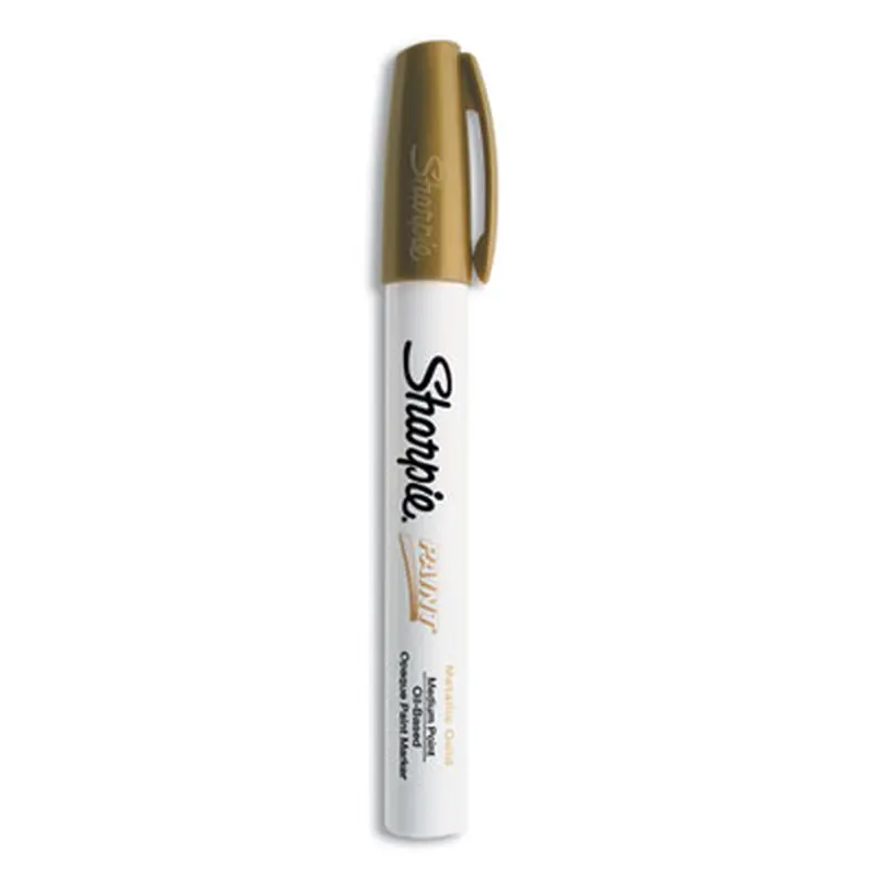 Permanent Paint Marker, Medium Bullet Tip, Gold - Markers | Sharpie