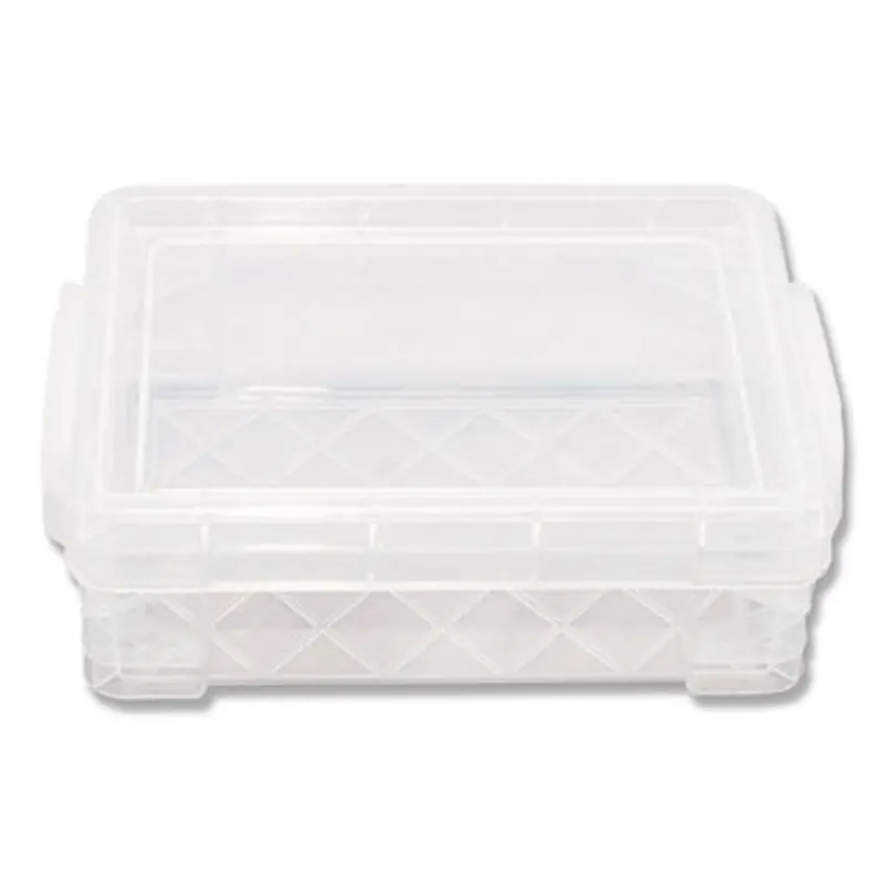 Super Stacker Crayon Box, 4.75" x 3.5" x 1.6", Clear - Pencil Pouches & Boxes | Advantus