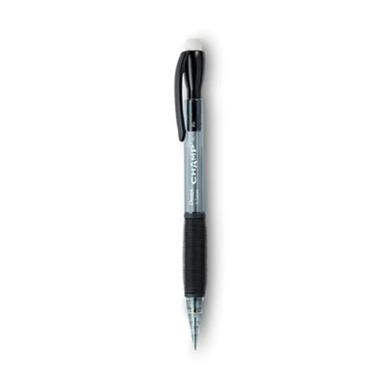 Champ Mechanical Pencil, 0.5 mm, HB (#2), Black Lead, Translucent Gray Barrel, Dozen - Pencils | Pentel