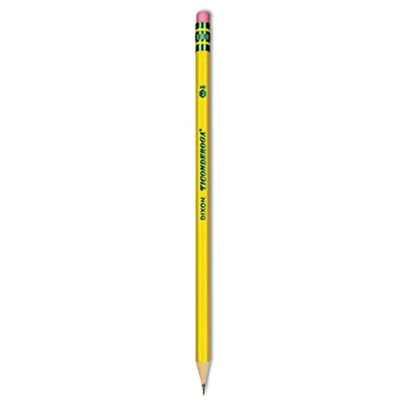 Pencils, HB (#2), Black Lead, Yellow Barrel, Dozen - Pencils | Ticonderoga