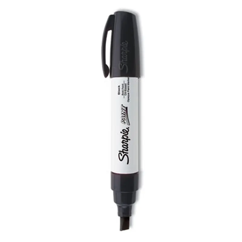 Permanent Paint Marker, Extra-Broad Chisel Tip, Black - Markers | Sharpie