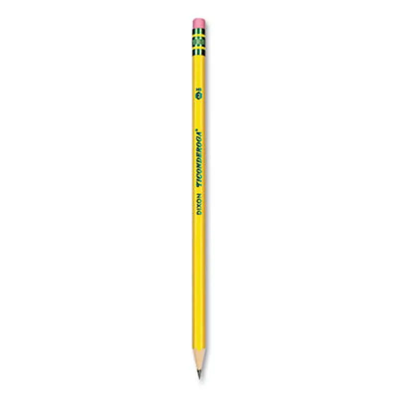 Pre-Sharpened Pencil, HB (#2), Black Lead, Yellow Barrel, Dozen - Pencils | Ticonderoga