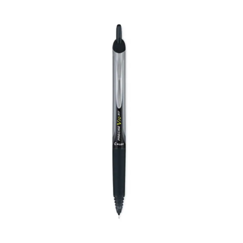 Precise V10RT Rollerball Pen, Retractable, Bold 1 mm, Black Ink, Black Barrel, Dozen - Pens | Pilot