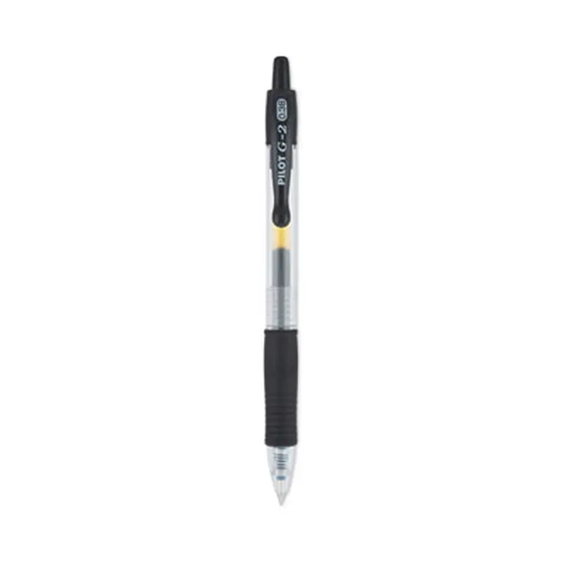 G2 Premium Gel Pen Convenience Pack, Retractable, Extra-Fine 0.38 mm, Black Ink, Smoke/Black Barrel, Dozen - Pens | Pilot