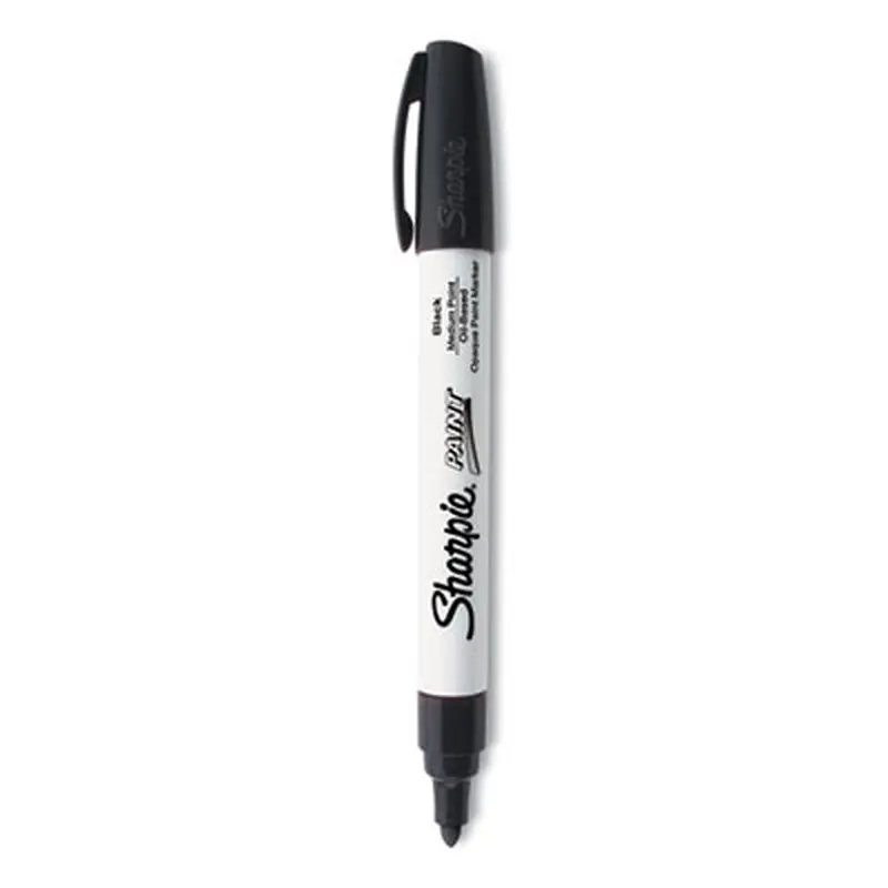 Permanent Paint Marker, Medium Bullet Tip, Black - Markers | Sharpie