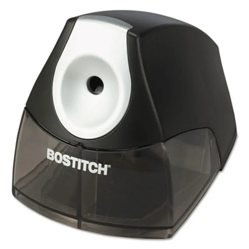 Personal Electric Pencil Sharpener, AC-Powered, 4.25 x 8.4 x 4, Black - Pencil & Crayon Sharpeners | Bostitch