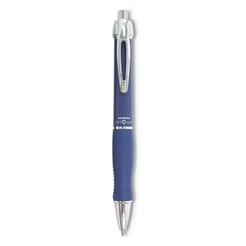 Sarasa Dry X10 Gel Pen, Retractable, Medium 0.7 mm, Blue Ink, Blue/Silver Barrel, 12/Pack - Pens | Zebra