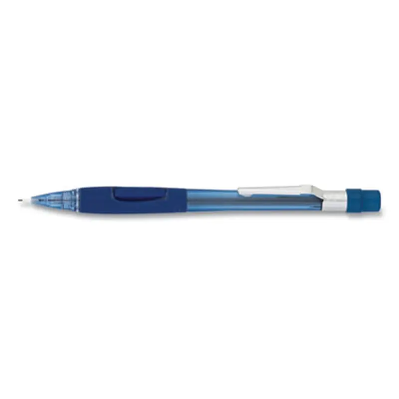 Quicker Clicker Mechanical Pencil, 0.7 mm, HB (#2), Black Lead, Transparent Blue Barrel - Pencils | Pentel