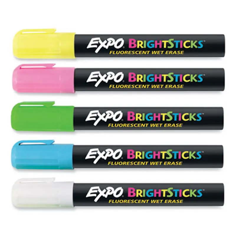 Bright Sticks, Medium Bullet Tip, Assorted Colors, 5/Set - Markers | EXPO