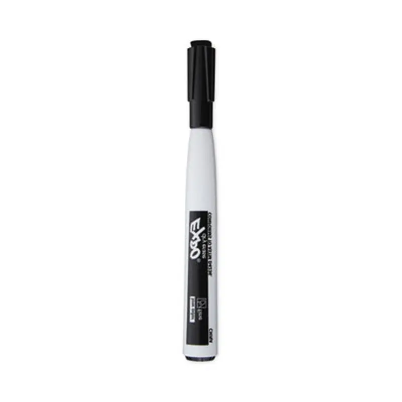 Magnetic Dry Erase Marker, Fine Bullet Tip, Black, 4/Pack - Board Markers | EXPO