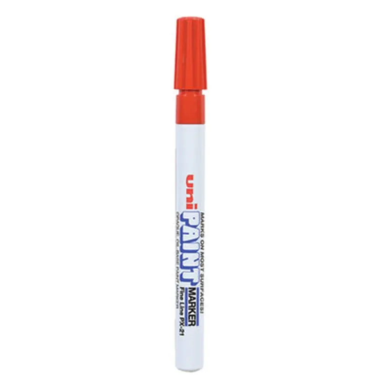 Permanent Marker, Fine Bullet Tip, Red - Markers | uni-Paint