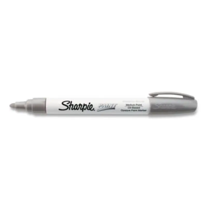 Permanent Paint Marker, Medium Bullet Tip, Silver - Markers | Sharpie