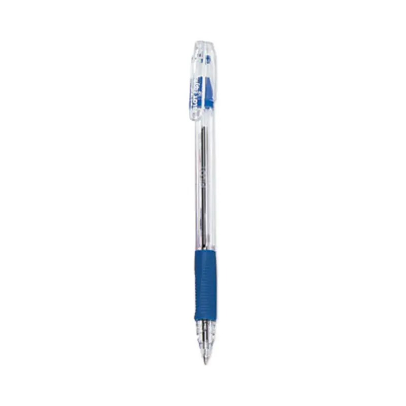 EasyTouch Ballpoint Pen, Stick, Fine 0.7 mm, Blue Ink, Clear/Blue Barrel, Dozen - Pens | Pilot