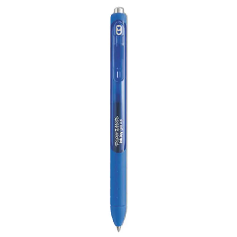 InkJoy Gel Pen, Retractable, Fine 0.5 mm, Blue Ink, Blue Barrel, Dozen - Pens | Paper Mate