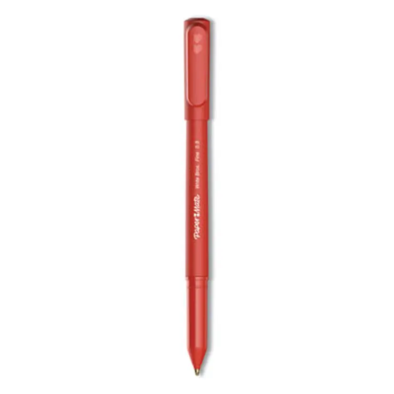Write Bros. Ballpoint Pen, Stick, Fine 0.8 mm, Red Ink, Red Barrel, Dozen - Pens | Paper Mate