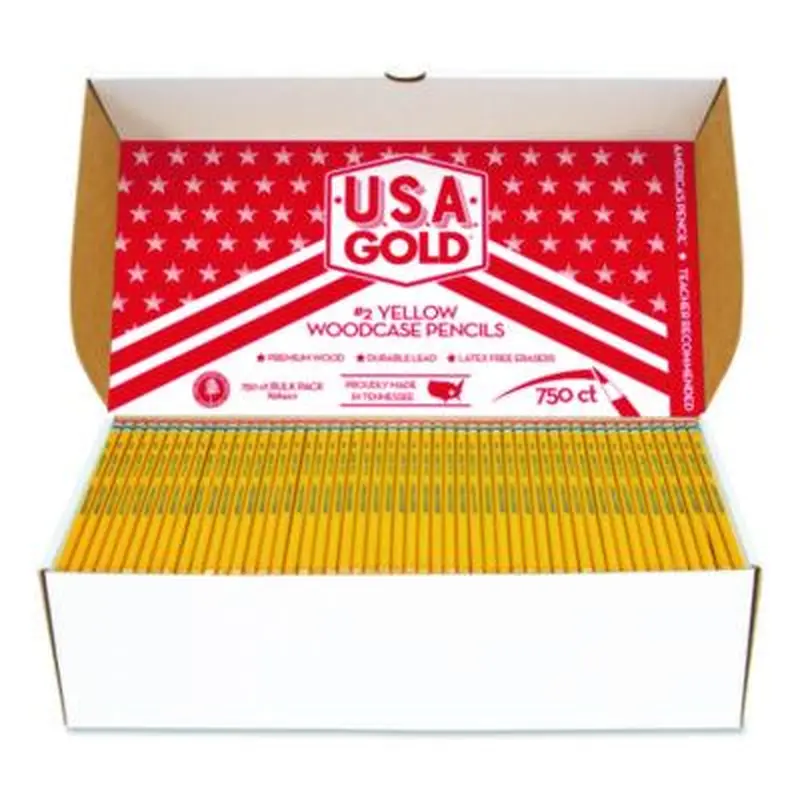 School Pencils, HB (#2), Black Lead, Yellow Barrel, 750/Box - Pencils | Cra-Z-Art