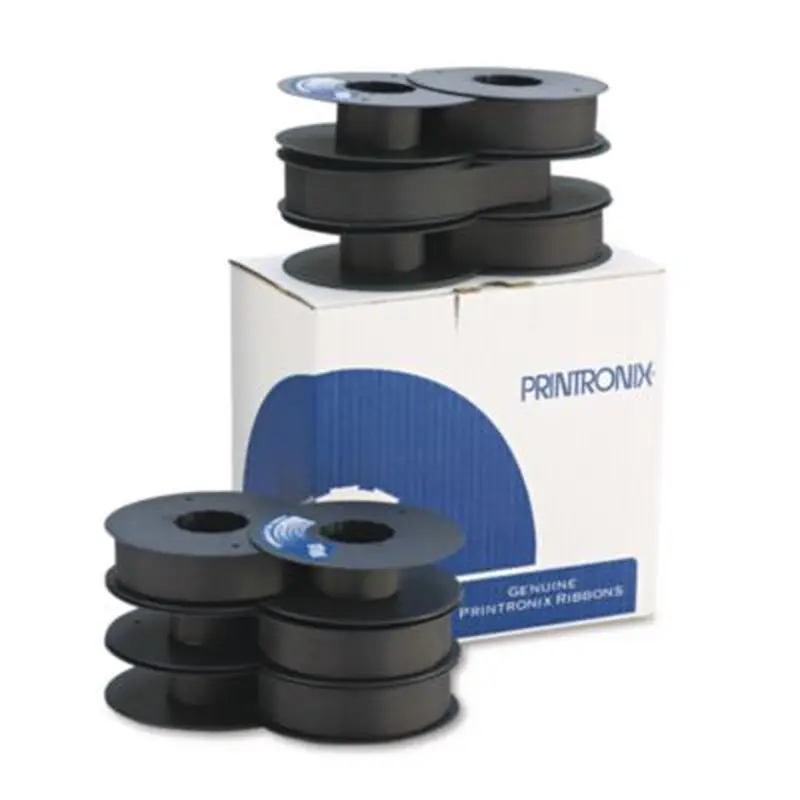 107675007 Text Ribbon, Black, 6/Box - Correction Tapes | Printronix