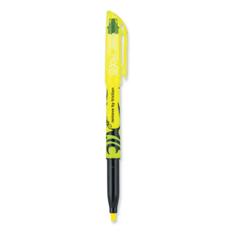 FriXion Light Erasable Highlighter, Yellow Ink, Chisel Tip, Yellow/Black Barrel, Dozen - Highlighters | Pilot