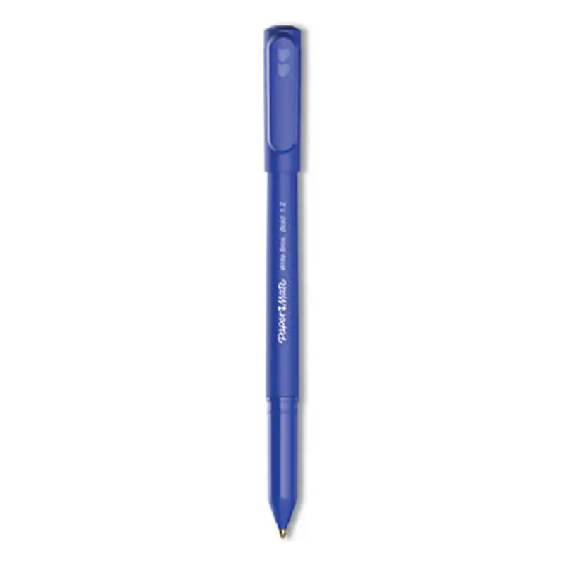 Write Bros. Ballpoint Pen, Stick, Bold 1.2 mm, Blue Ink, Blue Barrel, Dozen - Pens | Paper Mate