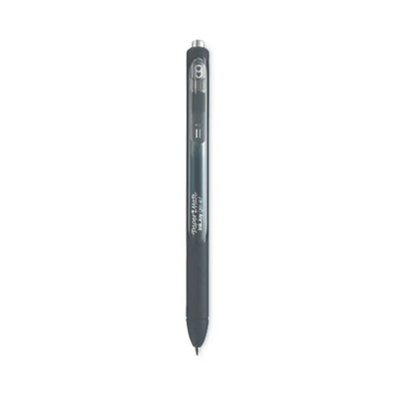 InkJoy Gel Pen, Retractable, Medium 0.7 mm, Black Ink, Black/Smoke Barrel, 3/Pack - Pens | Paper Mate