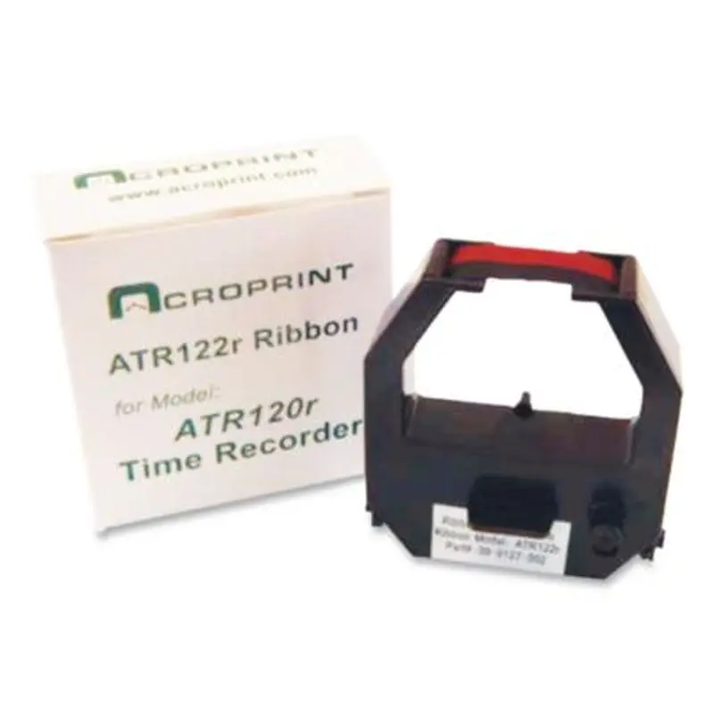 390127002 Ribbon Cartridge for Model ATR480 and ATR120r Electronic Time Clocks, Black/Red - Correction Tapes | Acroprint
