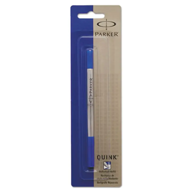 Refill for Parker Roller Ball Pens, Medium Conical Tip, Blue Ink - Pen & Marker Refills | Parker