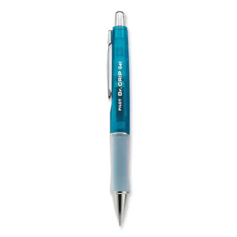 Dr. Grip Gel Pen, Retractable, Fine 0.7 mm, Black Ink, Translucent Blue Barrel - Pens | Pilot