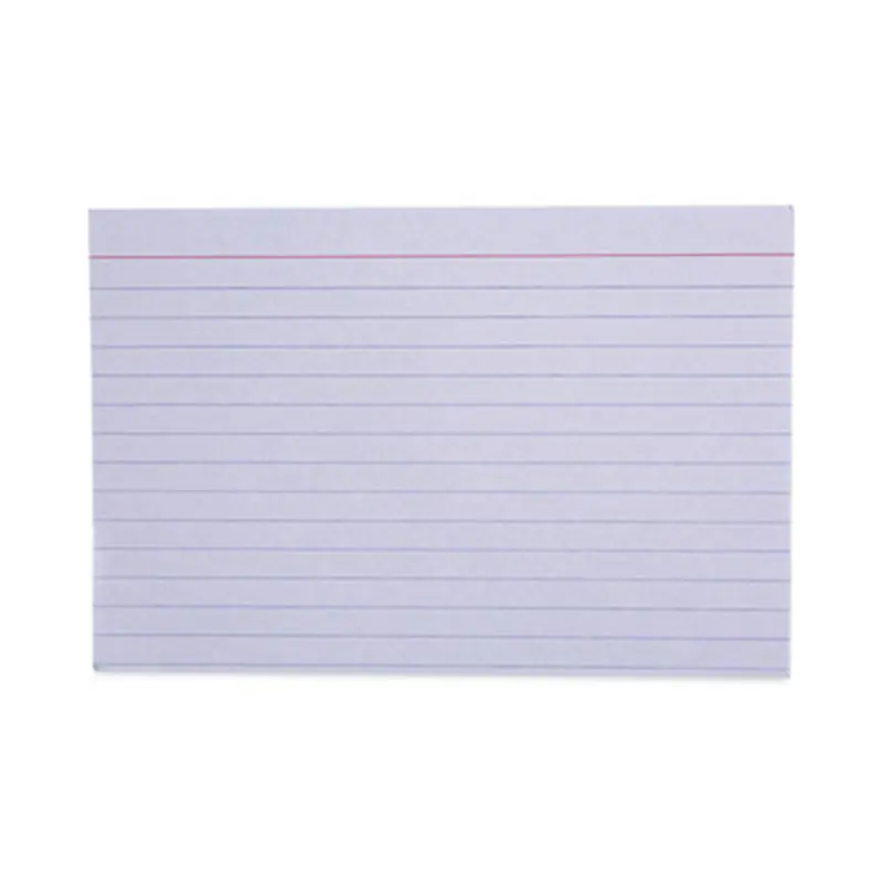 Ruled Index Cards, 4 x 6, White, 100/Pack - Index Cards | Universal