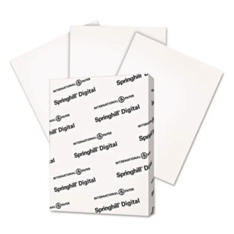 Digital Vellum Bristol White Cover, 67 lb Bristol Weight, 8.5 x 11, Vellum White, 250/Pack - Photo Paper | Springhill