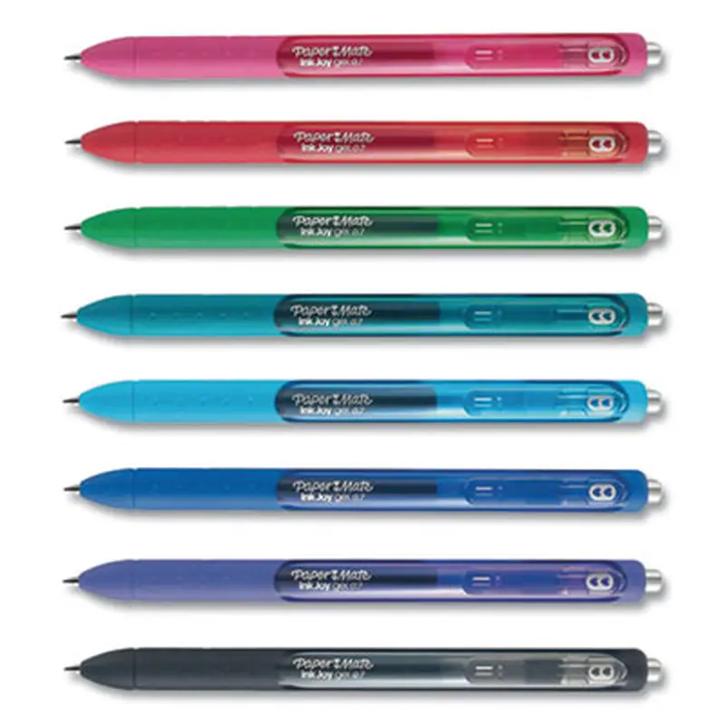 InkJoy Gel Pen, Retractable, Medium 0.7 mm, Assorted Ink and Barrel Colors, 8/Pack - Pens | Paper Mate
