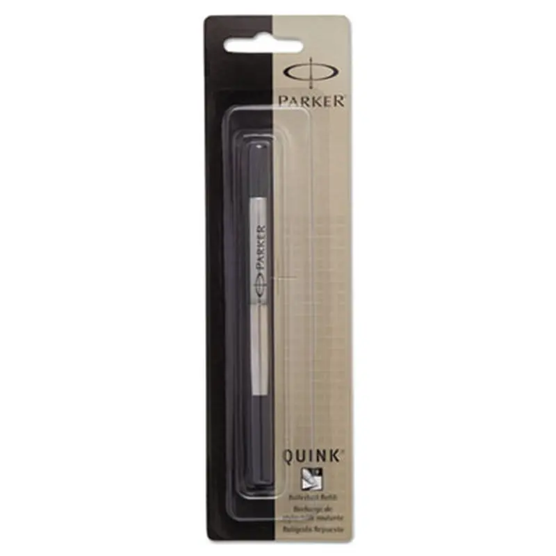 Refill for Parker Roller Ball Pens, Fine Conical Tip, Black Ink - Pen & Marker Refills | Parker