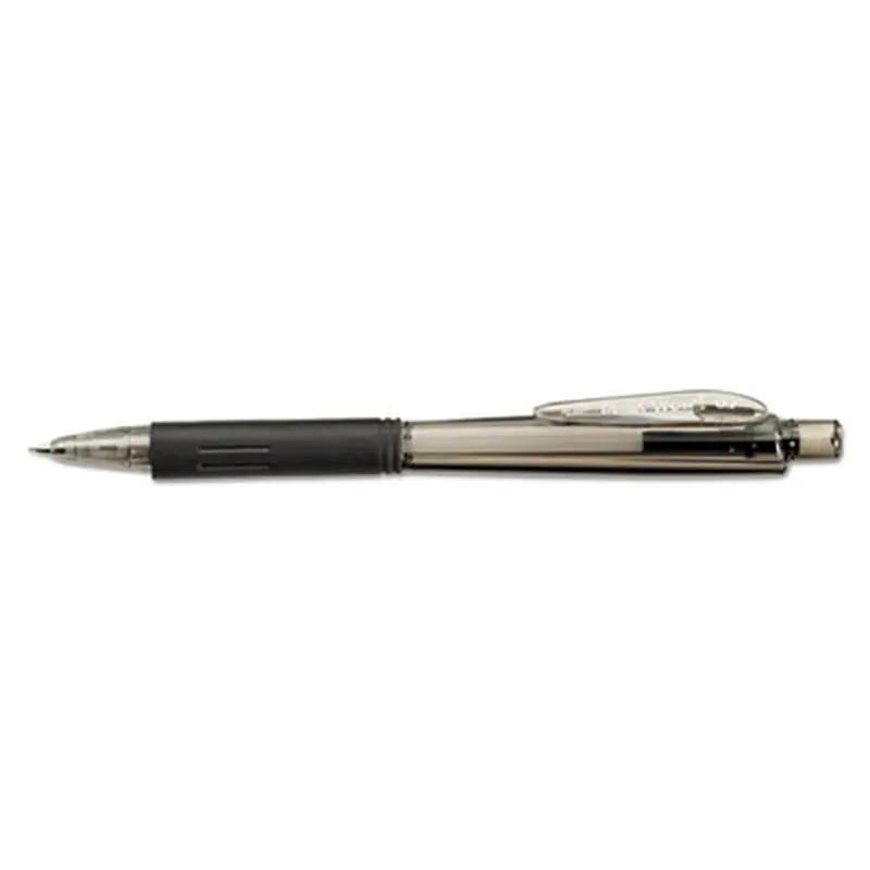 Wow! Pencils, 0.7 mm, HB (#2), Black Lead, Black Barrel, Dozen - Pencils | Pentel