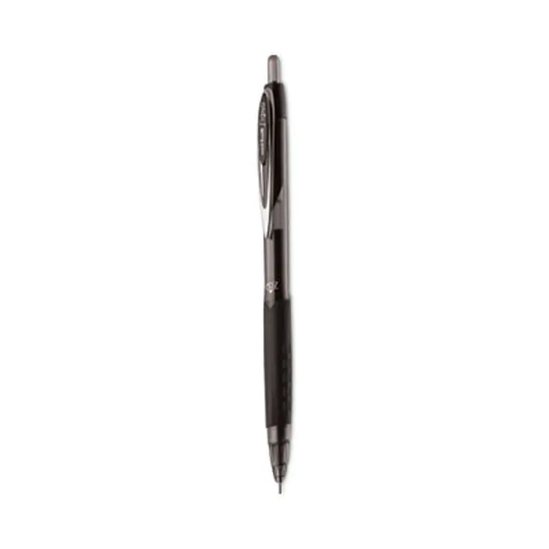 Signo 207 Needle Point Gel Pen, Retractable, Medium 0.7 mm, Black Ink, Smoke/Black Barrel, 4/Pack - Pens | uniball