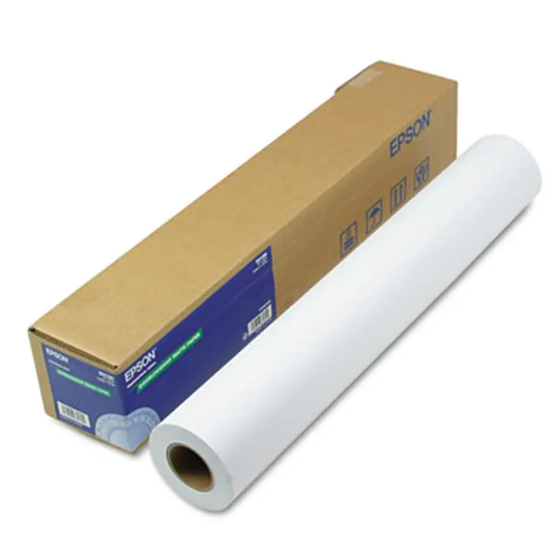 Double Weight Matte Paper, 8 mil, 24" x 82 ft, Matte White - Photo Print Paper | Epson