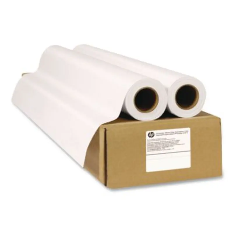 Everyday Adhesive Matte Polypropylene, 2" Core, 24" x 75 ft, Matte White, 2/Pack - Wide-Format Print Paper | HP