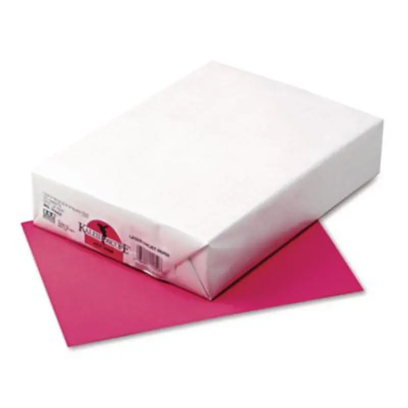 Kaleidoscope Multipurpose Colored Paper, 24 lb Bond Weight, 8.5 x 11, Hot Pink, 500/Ream - Copy Paper | Pacon