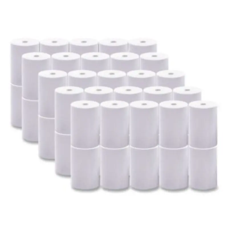Direct Thermal Printing Paper Rolls, 0.45" Core, 2.25" x 85 ft, White, 50/Carton - Roll Paper | Iconex