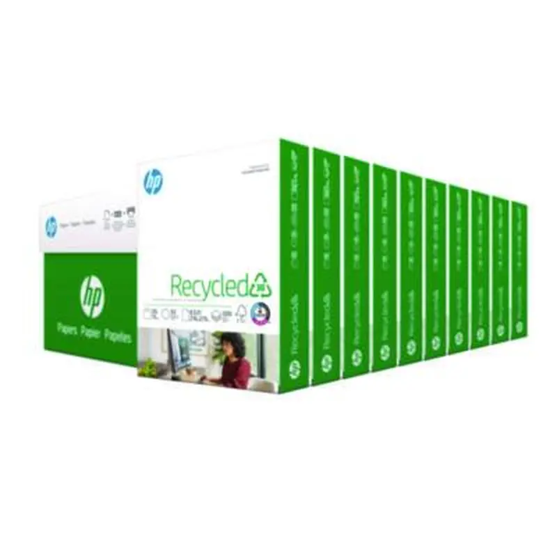 Recycled30 Paper, 92 Bright, 20 lb Bond Weight, 8.5 x 11, White, 500 Sheets/Ream, 10 Reams/Carton - Copy Paper | HP Papers