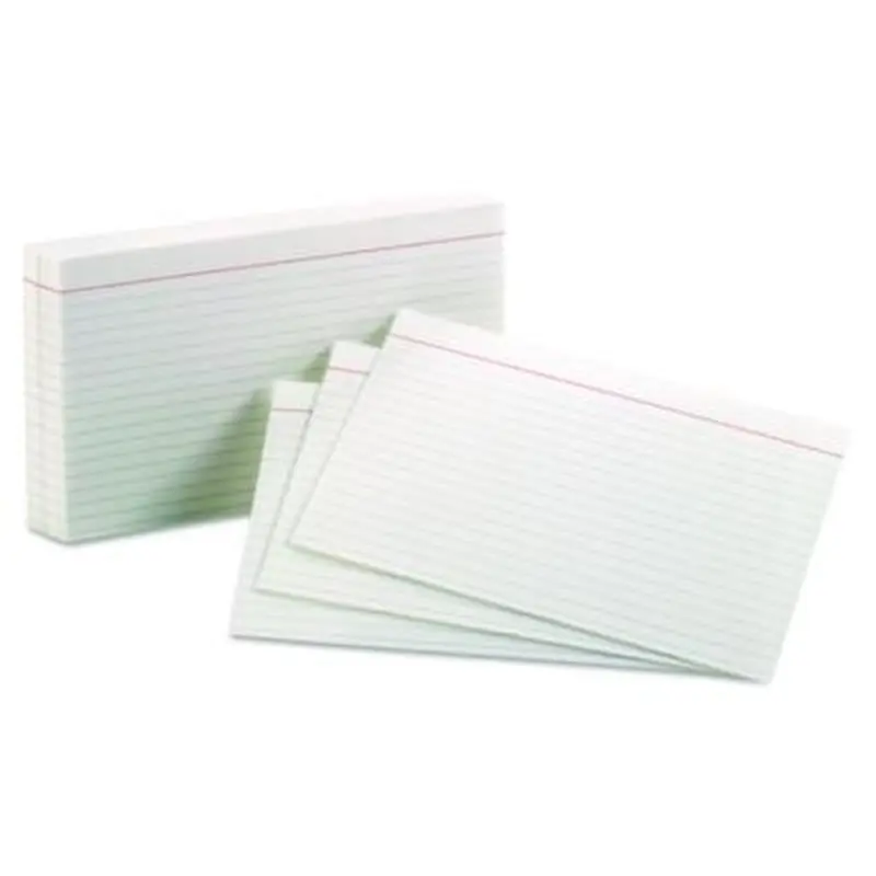 Ruled Index Cards, 5 x 8, White, 100/Pack - Index Cards | Oxford