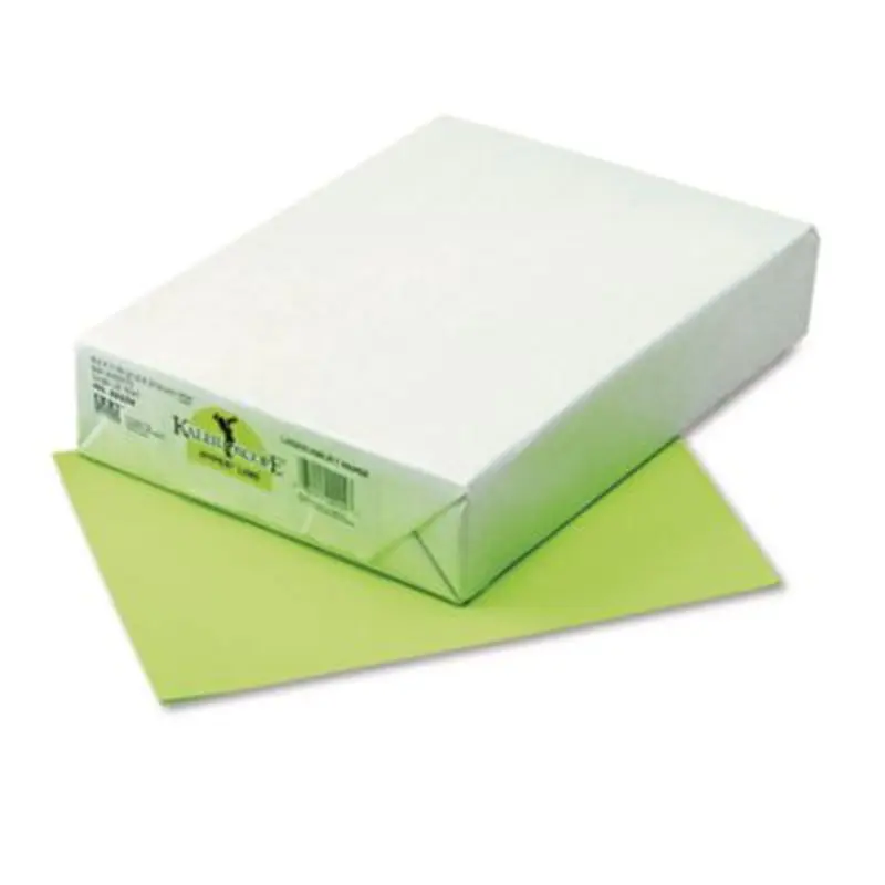 Kaleidoscope Multipurpose Colored Paper, 24 lb Bond Weight, 8.5 x 11, Hyper Lime, 500/Ream - Copy Paper | Pacon