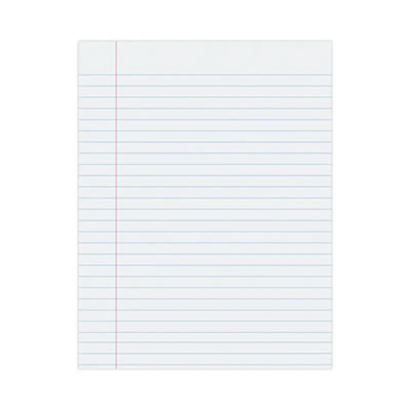 Composition Paper, 8.5 x 11, Wide/Legal Rule, 500/Pack - Filler Paper | Pacon