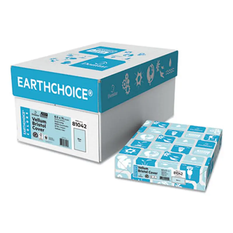 Cover Stock, 67 lb Bristol Weight, 8.5 x 11, Blue, 250/Pack - Card/Cover Stock | Domtar