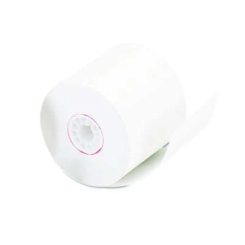 Impact and Inkjet Print Bond Paper Rolls, 0.5" Core, 2.25" x 128 ft, White - Roll Paper | Universal