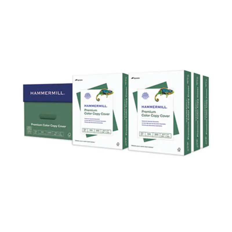 Premium Color Copy Cover, 100 Bright, 100 lb Cover Weight, 8.5 x 11, 250 Sheets/Pack, 6 Packs/Carton - Card/Cover Stock | Hammermill